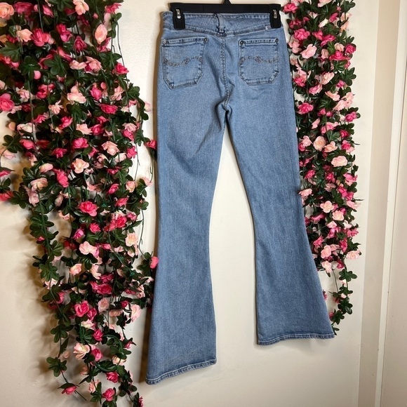 🌹Silver Jeans Blue Bootcut Light Wash Flare Jeans Womens 27x31 Denim Stretch - Picture 9 of 11